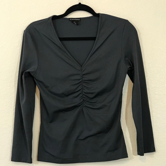 Club Monaco Tops - Club Monaco Sz Med V-Neck Ruching Tunic: 1379